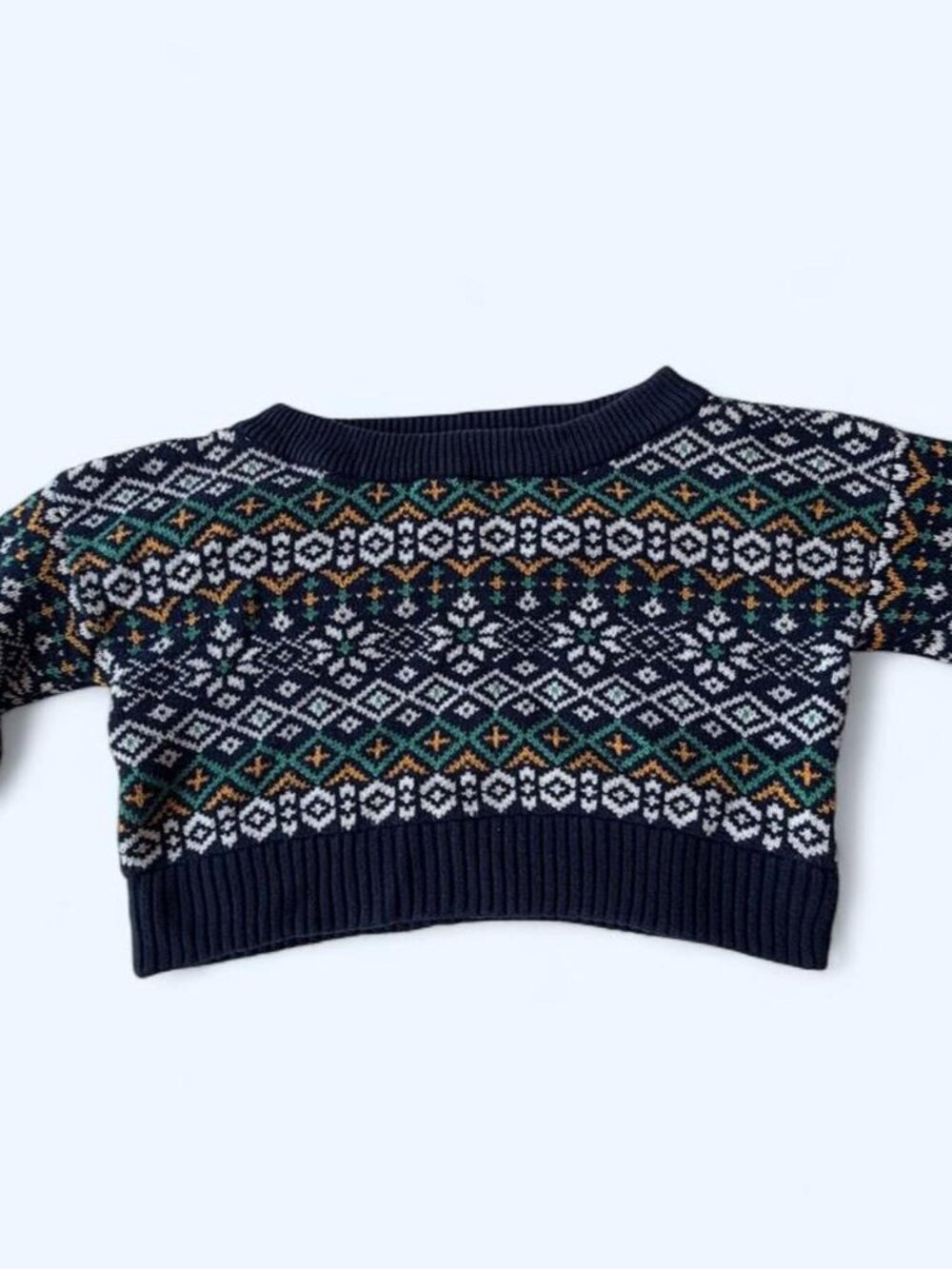 BDG Cropped Fair Isle Sweater S